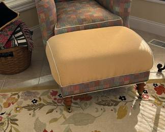 2 of these chairs with one ottoman