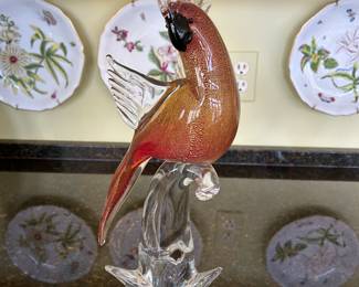 Murano glass bird from Italy