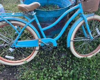 blue bicycle