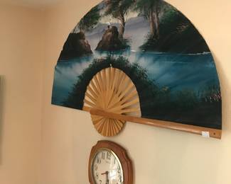 Hand painted fan