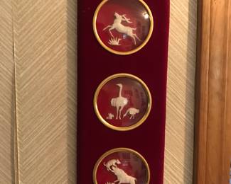 Hand carved pieces from the 60’s