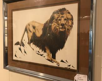 Signed by artist, beautiful Lion