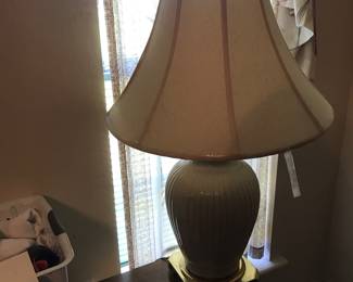 White ceramic lamp
