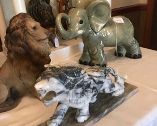 Marble, ceramic, resin.