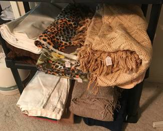 Chenille, crochet blankets