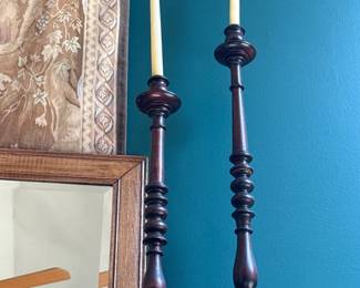 Tall Iron Candlestick Holders