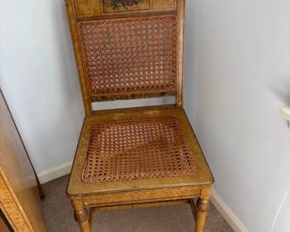 French Provincial Cane Accent Chair