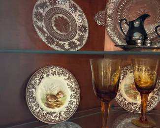 Spode Woodland Quail Soup Plate