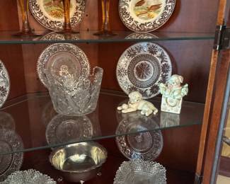 Vintage Tiara Crystal Cut Glass Sandwich Plates