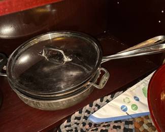 All Clad Stainless Steel Covered Pans