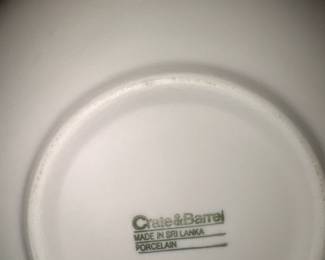 crate & barrel porcelain bowl