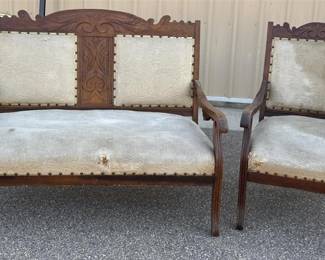 Antique Settee Furniture Set