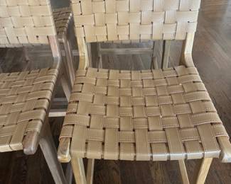 Pair Sabino low back bar and counter stools