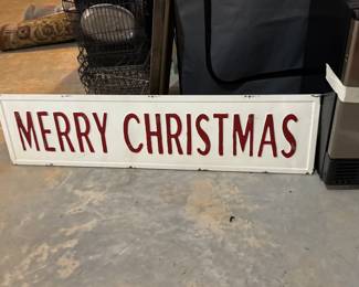 Large metal signs