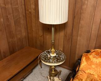 Regency  floor lamp Mcm coffee table 
