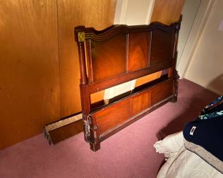   Mahogany head and footboard