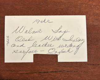 19th c Walnut Lap Desk with Inlay and Leather Writing Surface