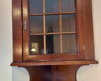Vintage Hanging Corner Cabinet