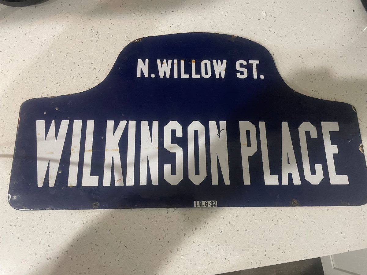 Fabulous double sided NY City Porcelain Street Sign