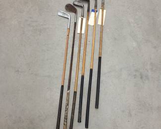 78 Antique Wood Shaft Golf Clubs