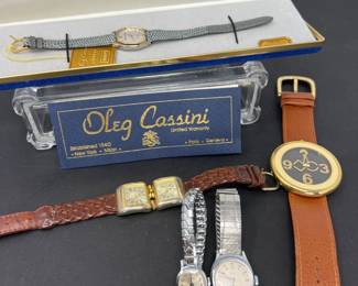 8 Oleg Cassini Timex Wristwatches and More
