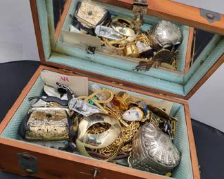 58 Time Capsule of Beauty Hidden Jewelry Gems McGraw Wood Chest