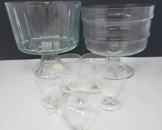 90 Crystal Parfait Bowls Dessert Cups Romania