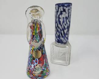 7 Murano Glass Angel Bud Vase