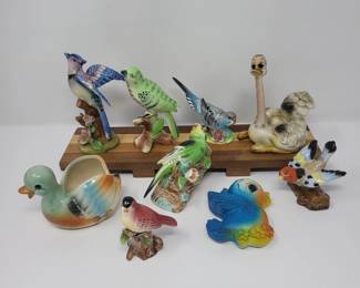 26 Vintage Porcelain Bird Figurines Japan