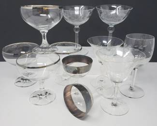 97 Crystal Cocktail Stemware Variety
