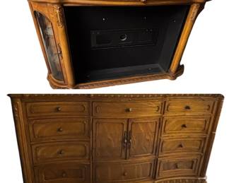 Wooden Dresser Hutch