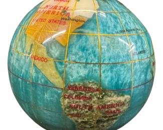 Alexander Kalifano Globe Paperweight