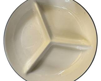 Lenox Poppies on Blue Divided Plate