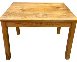 Unfinished Side Table