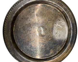Etched SilverPlated Serving Tray