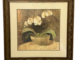Potted Orchid Framed Print