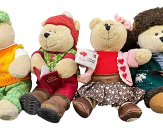Set of 4 Starbucks Collectible Bears