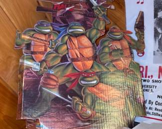 promotional standee for 1990 movie Teenage Mutant Ninja Turtles 