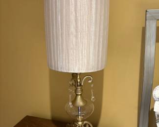 vintage french bouilette style brass table lamp 