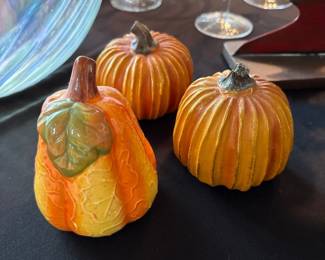 Porcelain Pumpkin Decor