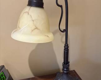 Vintage Gooseneck Fluted Table Lamp 