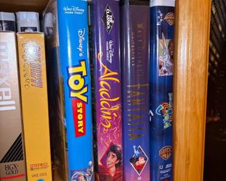 Disney VHS Movies - Toy Story - Aladdin - Fantasia - Space Jam