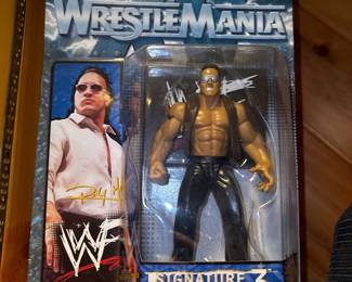 Jakks Pacific WWF Wrestle Mania XV Rocky Maivia The Rock Signature 3 Series 
