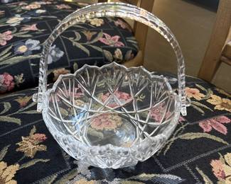 Mikasa Roxborough Crystal Basket 