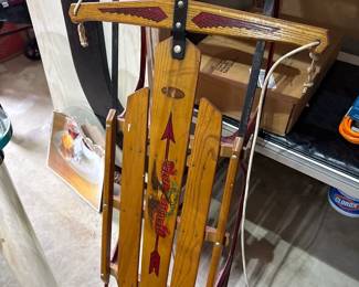 Flexible Flyer Wooden Sled 