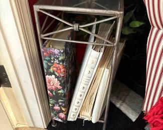 Metal and Glass Side table 