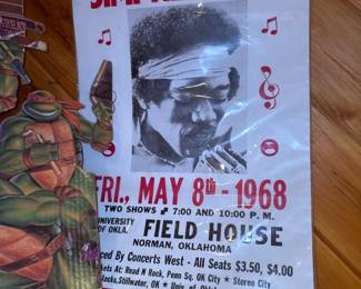 Jimi Hendrix concert Poster - 1968