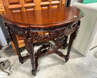 Asian Wood Carved Table Orlando