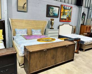 King Bed, Console and Artwork Orlando Estate Auction
