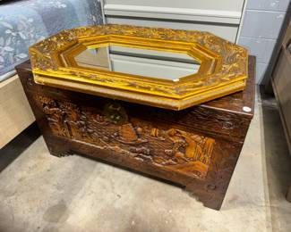 Carved Trunk and Mirror Orlando